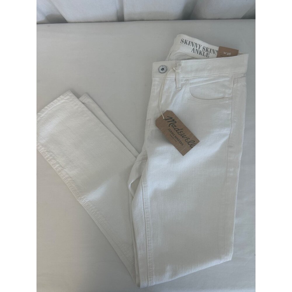 Madewell White Jeans Skinny Ankle 13578 Size 26